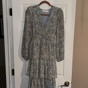 Astr the Label SIBYLLA FLORAL PLISSE DRESS